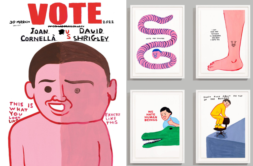 Joan Cornellà x David Shrigley「VOTE」