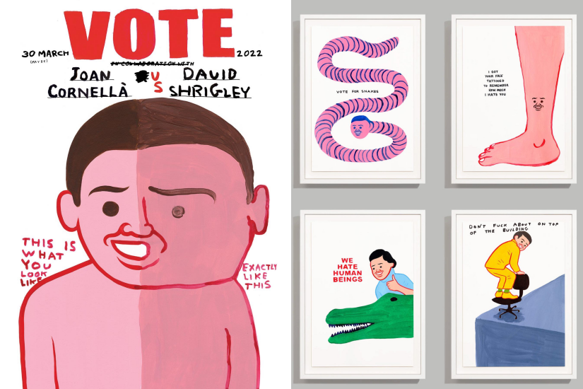 Joan Cornellà x David Shrigley「VOTE」