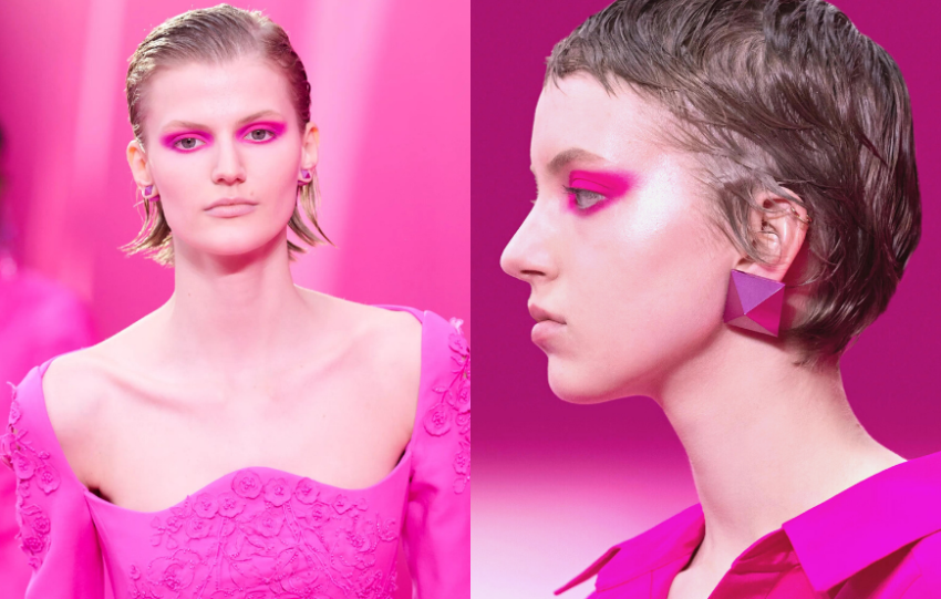 Valentino FW22 粉紅 妝