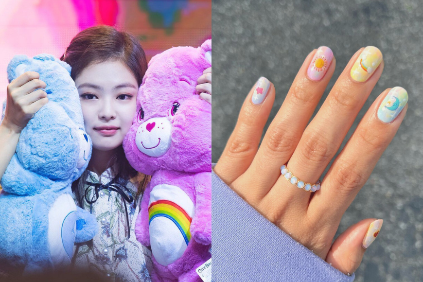 Care Bear pastel 色美甲 Jennie