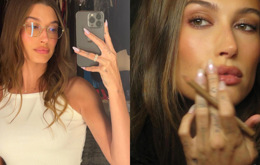 Hailey Bieber 同款美甲 glazed nails