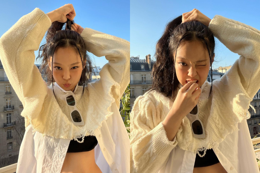 Jennie 辮子造型