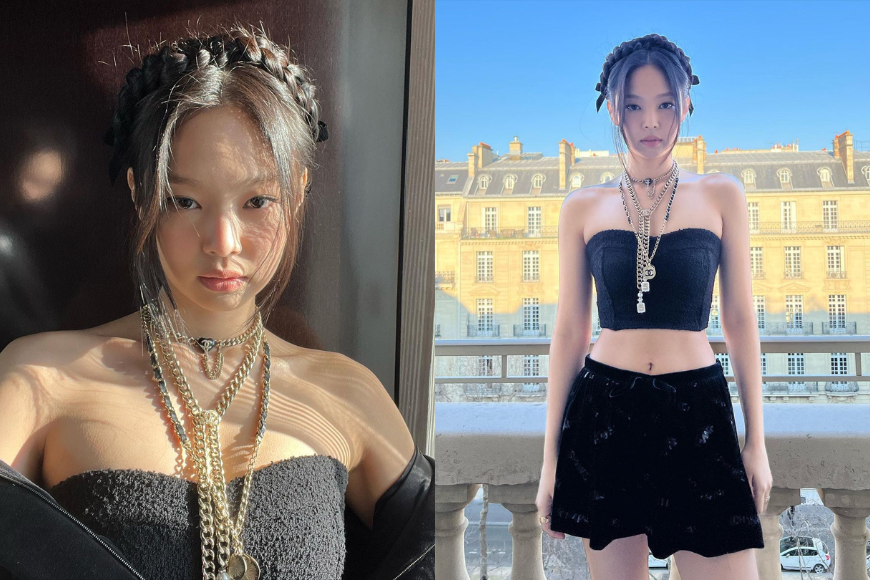 Jennie 辮子造型