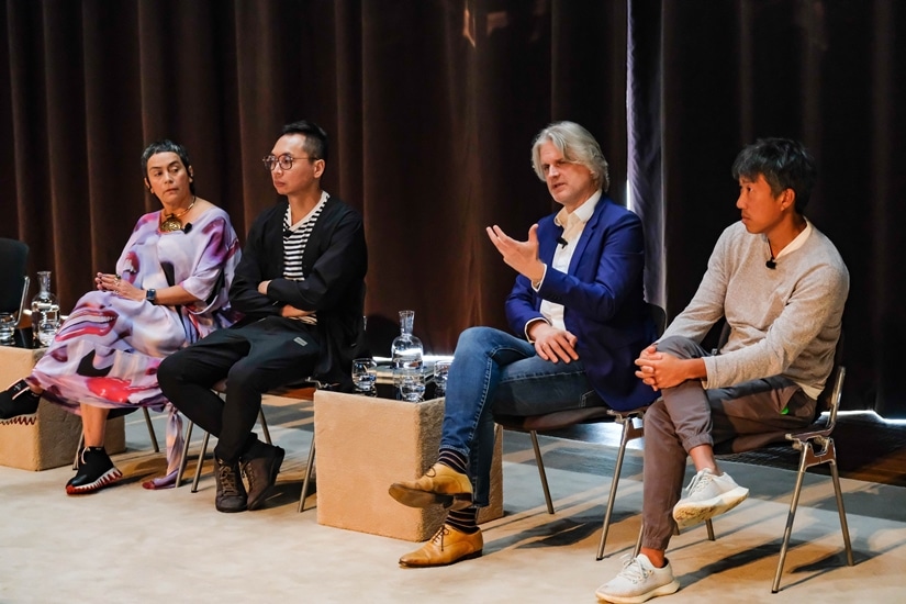 (左至右） Lisa Reihana, CT Low, Christian J. Lange 及 Charles Lim於第二日Prada Frames研討會