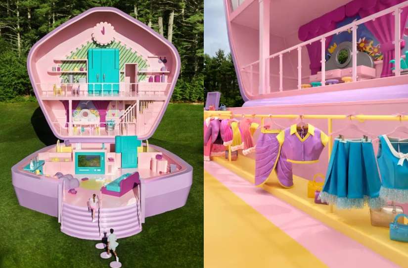 Airbnb 限定推出「真人尺寸 Polly Pocket」豪宅，夢幻睡衣派對等你來體驗